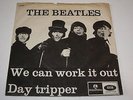 BEATLES - WE CAN WORK IT OUT - 45 SINGLE RARE 1965 DANISH PS LISTEN