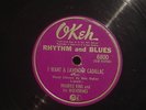 MAURICE KING LaVern Baker 78 RPM I WANT A LAVENDER CADILLAC Okeh 6800 R&B / E