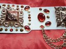 Elvis style crystal concho belt for elvis jumpsuit