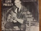 ELVIS PRESLEY LOVE ME TENDER ORIG. RCA BLACK AND WHITE SLEEVE AND SINGLE