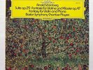 BOSTON SYMPHONY CHAMBER PLAYERS - SCHOENBERG suite op.29, fantasy DGG LP NM