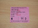 THE POLICE - SUPER-RARE 1979 UK TICKET STUB LONDON HAMMERSMITH ODEON