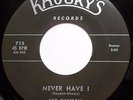 JAY RANDALL 45 Never Have I / You're On My Mind R&B Northern Soul jr200
