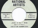 BLACK GOSPEL 45: CHRISTIAN HARMONIZERS. RARE++++. NATIONAL ARTISTS 202. C.1962.