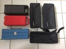 6 x VINTAGE RETRO CASSETTE STORAGE CARRY CASES ALL IN LOVELY CONDITION FREE POST