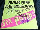 SEX PISTOLS AUTOGRAPH NEVER MIND THE BOLLOCKS LP WITH COA
