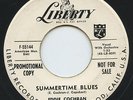 HEAR- Rare Rock 'n Roll 45- Eddie Cochran- Summertime Blues- Liberty # 55144-WLP