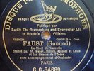 WEBER - AGUSSOL - LAUTE   / Faust / DISQUE POUR  GRAMOPHONE