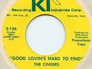 THE CINDERS JD Souther Good Lovins Hard To Find Amarillo 45 Norman Petty Studios