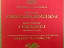 3 LP LINEN BOX DGG TULIP Karajan CAVALLERIA RUSTICANA/I PAGLIACCI 139 205/07 NM-