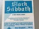 BLACK SABBATH 1987 NEUMARKT    ++  ORIGINAL CONCERT - KONZERT - Ticket