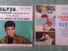 2 VINYL RECORDS ELVIS PRESLEY 7INCH CALIFORNIA HOLIDAY & LONG LEGGED GIRL SAMPLE