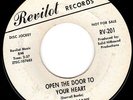 WHITE LABEL DJ NORTHERN SOUL 45 - DARRELL BANKS - OPEN THE DOOR/OUR LOVE - HEAR