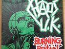 CHAOS UK Burning Britain 2014 UK 140g clear vinyl 2LP SEALED/NEW inc demo tracks