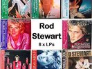 8xLP Rod Stewart Atlantic Foot Loose Blondes Foolish Body Wishes +3 More Japan