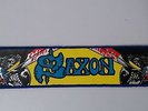 Saxon Warrior Blue Border Superstrip SUPER RARE music patch Sew On