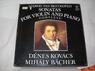 violin KOVACS + piano BACHER-BEETHOVEN: Complete sonatas-HUNGAROTON 5lps MINT