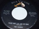 Rockabilly Ted Harris Just Thought I'd Set You Straight on RCA Reissue 45rpm