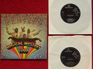 VinYL The Beatles Magical Mystery Tour orig MONO EP EX/VG/VG Blue Lyric sheet
