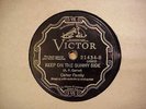 CARTER FAMILY   KEEP ON THE SUNNY SIDE / RIVER OF JORDAN   VICTOR 21434