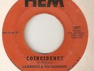 LAWRENCE & ARABIANS Coincidence HEM RARE  NORTHERN SOUL 45