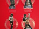 KISS STAND-UP CUT-OUT INTERVIEW PICTURE DISC VINYL RECORDS, SET OF 4 w/stands