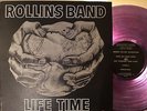Rollins Band Life Time LP rare clear purple/pink vinyl original 1988 Texas Hotel
