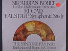 SIR ADRIAN BOULT: Elgar: Falstaff-symphonic Study, The Sanguine Fan LP Sealed (