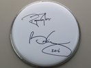 Roger Taylor & Brian May Signed Drum Skin Queen Autograph Music Memorabilia COA