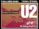 U2 live UK concert tour November 1984 A4 size poster print
