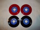FAT MAN MATTHEWS FATS DOMINO HAWKS 4 BLUE SCRIPT IMPERIAL REPRO RED WAX 45s R&B