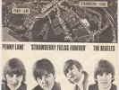 BEATLES Strawberry Fields Forever  Denmark 45 danish MAP SLEEVE variant