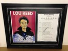 Lou Reed Hand Signed/Autographed Songsheet with a Poster and COA