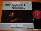Bruno Walter Beethoven Symphonies 1&2 Dutch Philips Hifi Stereo 835 540 AY NM