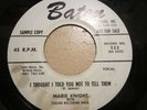 R&B Jump Blues 45 MARIE KNIGHT i thought i told you BATON listen