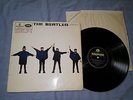 THE BEATLES  help  1965 UK EARLY STEREO  PRESS -BLACK & YELLOW PARLOPHONE-EX-