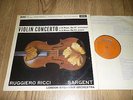 DECCA LXT 5641: RICCI/ LSO/ SARGENT: Tchaikovsky & Dvorak Violin Concertos