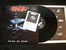 RAGE - Reign of Fear - 1986 German Vinyl 12'' Lp./ Merch. VG+/ Hard Rock Metal