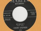 STEVE ALAIMO COUNT STEPHEN'60 Spooky MARLIN 45 Rockabilly Halloween instrumental