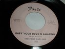 FOUR DARLINGS 45 Love Is Amazing FORTE 60's R&B Northern Soul GIRL GROUP Doo Wop