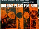 SONNY ROLLINS Plays For Bird ORIGINAL NYC PRESTIGE LP 7095 Superb