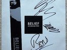 NITZER EBB - BELIEF SIGNED / AUTOGRAPHED LP - 1989 UK MUTE + INNER & OBI STUMM61