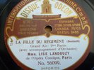 LISE LANDOUZY - BILLOT - REGIS la fille du regiment  / ODEON