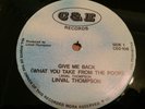 LINVAL THOMPSON - GIVE ME BACK  RARE KILLER ROOTS 12