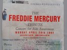 Freddie Mercury - Queen - Tribute Concert Genuine Original Ticket stub