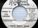 TOMMY G & the CHARMS soul PROMO 45 I KNOW WHAT I WANT ... you so bad vg+ e9854