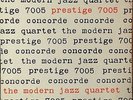The Modern Jazz Quartet-Concorde-Prestige 7005-NYC LABEL