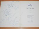 IRON MAIDEN - SUPERB VERY RARE FULLY SIGNED 1984 BRITISH AIRWAYS MENU FROM TOUR