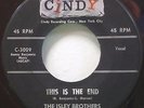 ISLEY BROTHERS RARE EARLY DOO WOP 2 SIDER CINDY LABEL 3009 DON'T BE JEALOUS