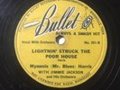 Vintage 78, BULLET #251 WYNONIE MR BLUES HARRIS Dig This Boogie RARE